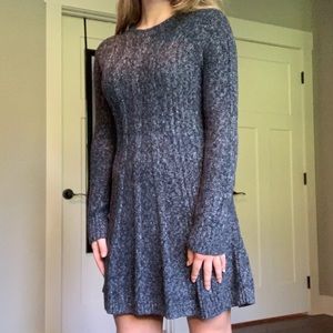 Long-sleeve sweater dress